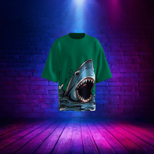 T-shirt met Haaiafdruk – Stoer en Stijlvol
